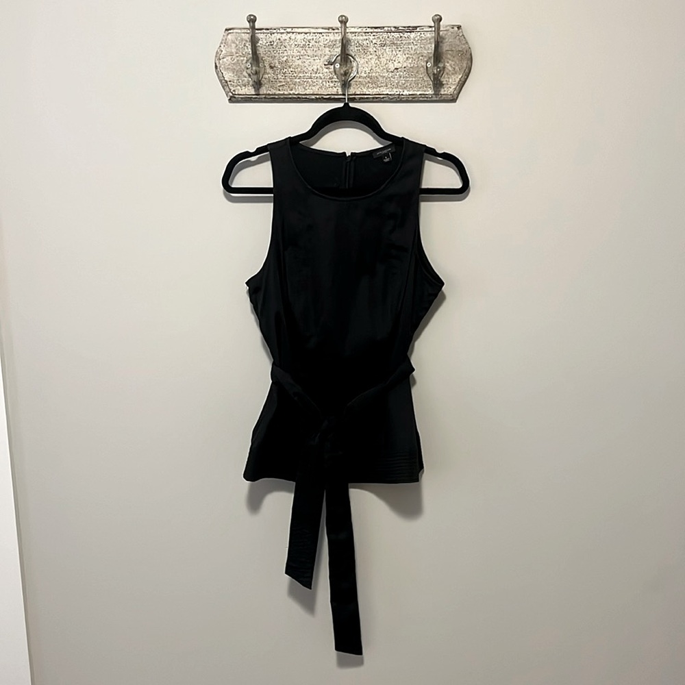 Ann Taylor Sleeveless Belted Top, Size 8